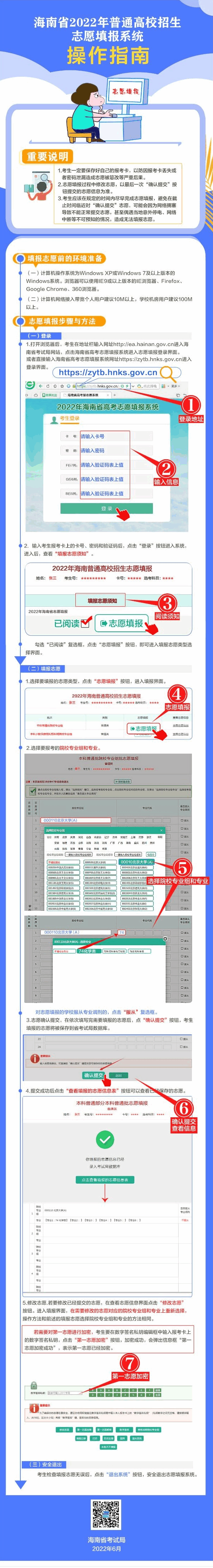 海南高考志愿填报指南及流程2022