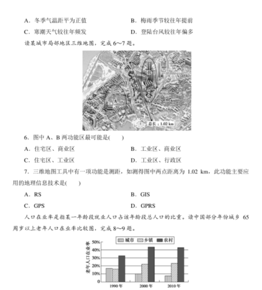 2023年浙江高考地理押题预测试卷