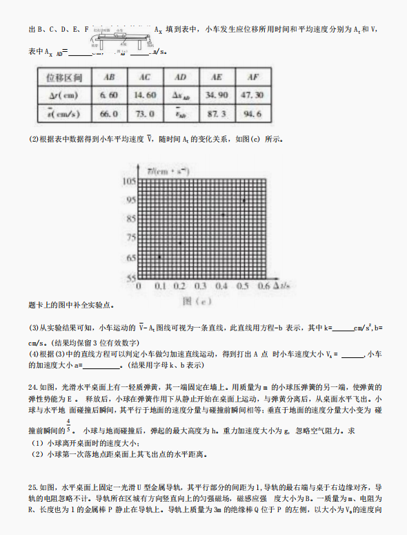 2023全国甲卷理科综合真题