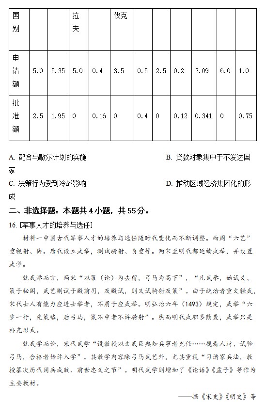 2023湖北高考历史试卷