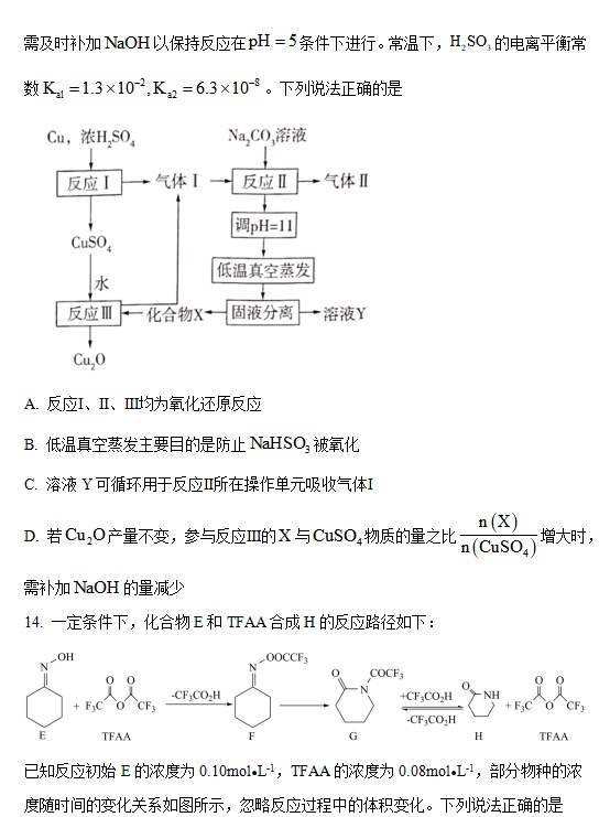 2023山东高考化学试卷