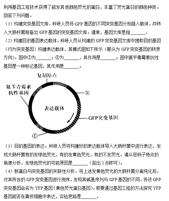 2023河南高考理综试题及参考答案