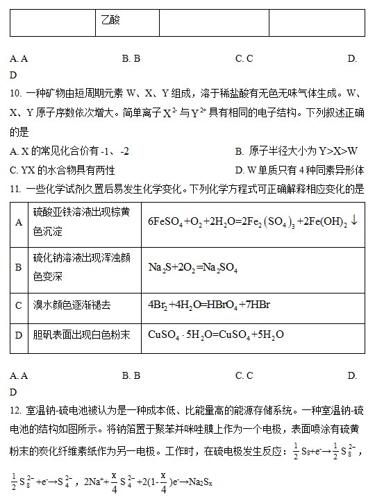 2023年内蒙古高考理综试卷及参考解析