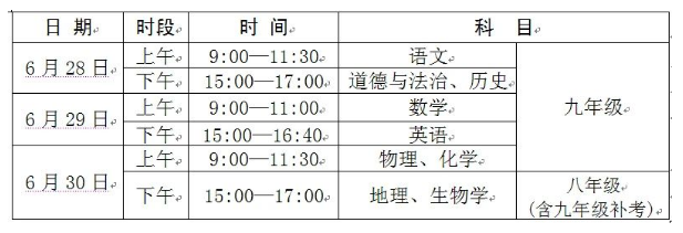 宁夏银川2023年中考温馨提示