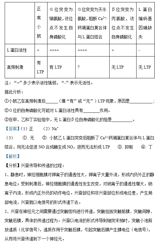 2023年湖南省高考生物真题及解析