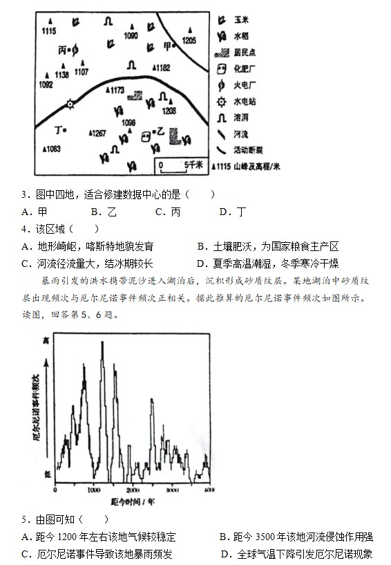 2023年北京高考地理试卷