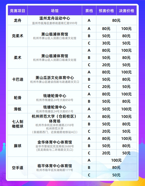 1688961020830960.jpg 杭州亚运会各项目票价