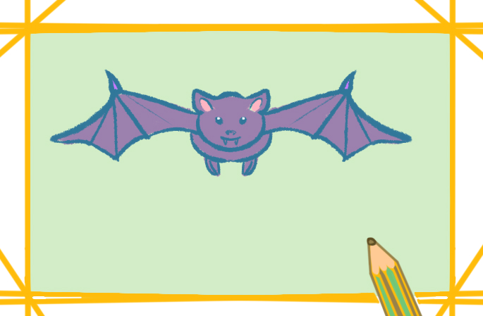 超简单画蝙蝠的图片怎么画简笔画