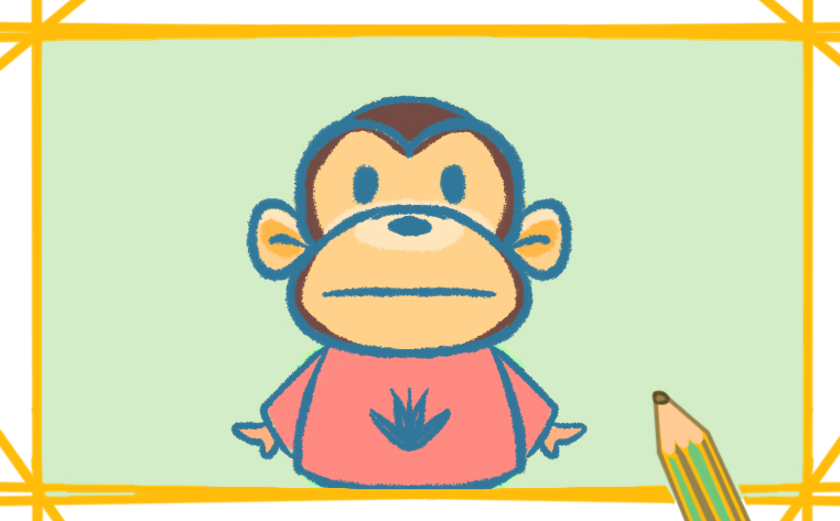 简单漂亮的猴子的图片怎么画