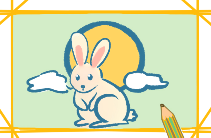 中秋节的玉兔简笔画要怎么画