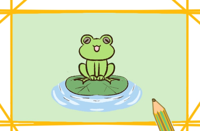 超可爱的青蛙好看的简笔画教程