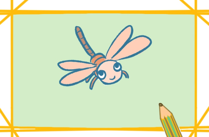 简单的蜻蜓简笔画图片怎么画