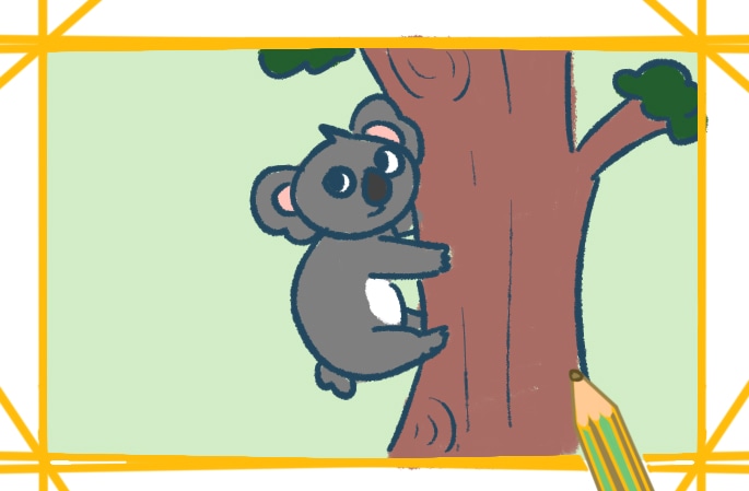 可爱的树袋熊简笔画图片怎么画