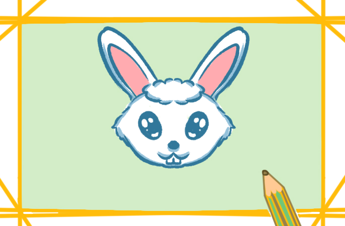 大耳朵兔子上色简笔画要怎么画_兔子简笔画