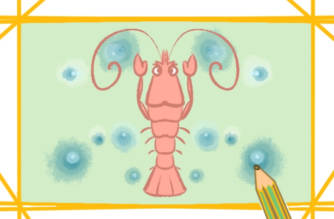 漂亮的海虾简笔画图片怎么画