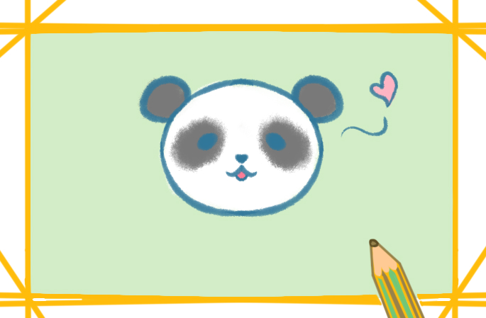软乎乎的熊猫上色简笔画要怎么画