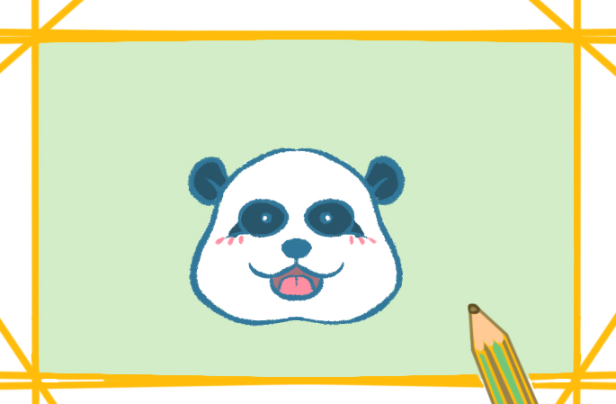 胖胖的小熊猫上色简笔画要怎么画
