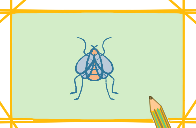 简单的蚊子简笔画怎么画