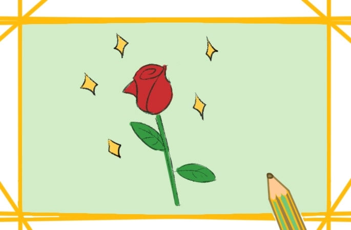 简单的玫瑰简笔画图片怎么画