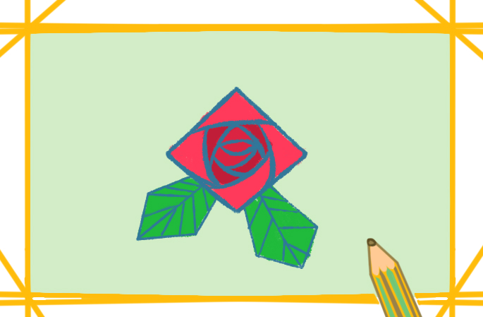 玫瑰简笔画花朵简单的图片怎么画
