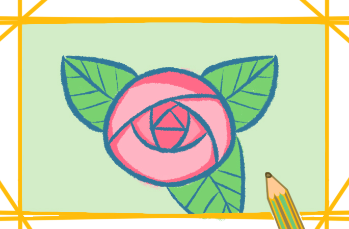 蔷薇简笔画简单图片