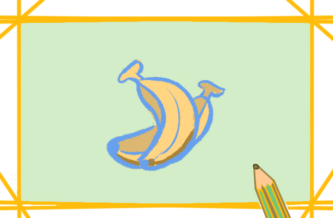 简单又漂亮的香蕉上色简笔画要怎么画