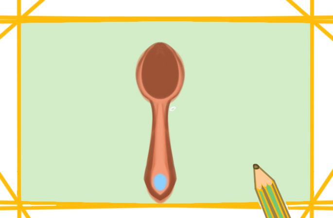 简约的勺子上色简笔画到底要怎么画